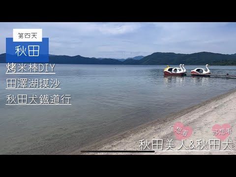 [出海]日本東北繞個圈/第四天/秋田縣各種遊走：田澤湖👉日本第一深湖泊✨烤米棒chacha手也chacha☀松葉到角館鐵道行️，全程秋田犬陪伴😌