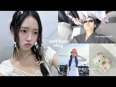 SELF CARE vlog in korea🫧: skin treatements, healing jeju brand trip, massages, getting makeup done