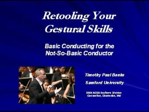 Retooling Your Gestural Skills - a presentation by Timothy Paul Banks