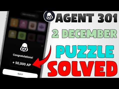 Agent 301 Puzzle Today |Agent 301 Puzzle Today 2 December |Agent 301 Puzzle 2 December |Puzzle Today