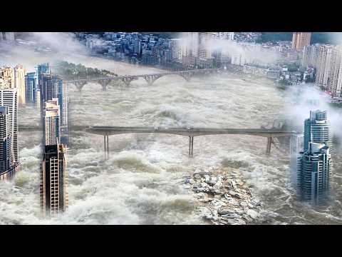 3 DAMS COLLAPSED! China is Crying, and the floods like a Tsunami continue.