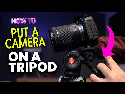 How To Put a CAMERA on a TRIPOD Tutorial for Beginners | Manfrotto Tripod