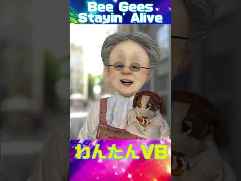 わんたんみたいなVBのBee Gees "StayinAlive      #beegees  #バーチャルおばあちゃん　#stayinalive 　#いぬわんたん　#ビージーズ