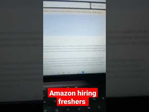 Amazon hiring freshers