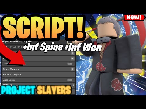 *NEW* PROJECT SLAYERS SCRIPT HACK PASTEBIN 2023 | AUTOFARM + INF SPINS + GOD MODE *ROBLOX*