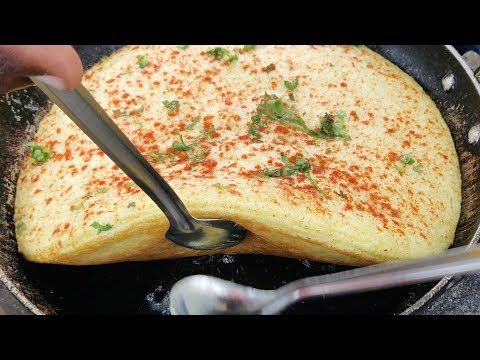 Wow DRY FRUIT Fluffy Omelette - Super Sponge Egg Fluffy Omelet at Idl Lake Hyderabad Street Food