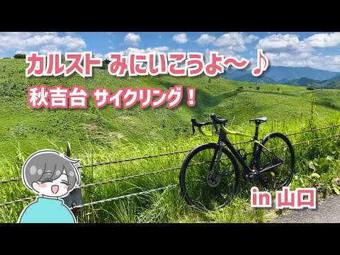 【ロードバイク女子】絶景カルストロードを楽しもう♪山口の秋吉台を自転車で颯爽と走り抜けてみた