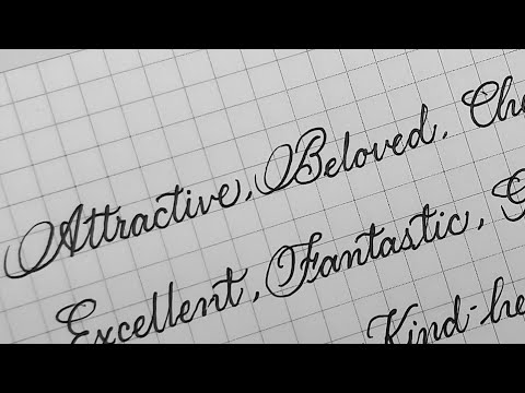 How to write cursive handwriting | Neat and clean cursive writing |