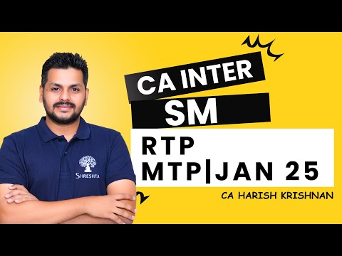 CA INTER SM | RTP and MTP 1 | JAN 2025