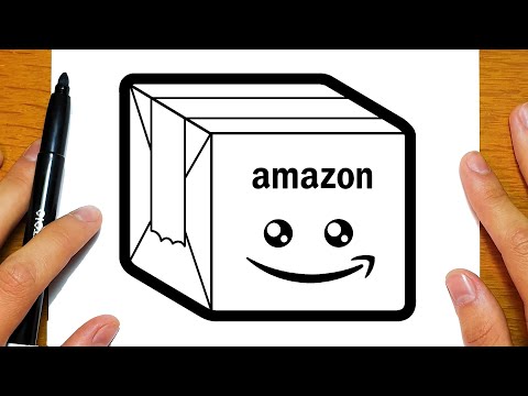 HOW TO DRAW A CUTE AMAZON BOX | Easy drawings