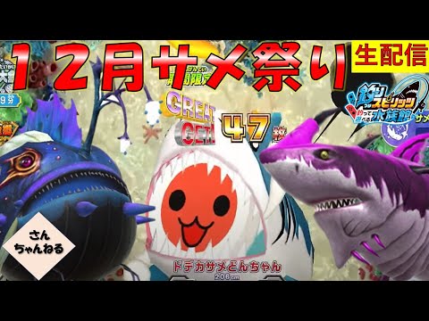 12月サメ祭り！！ドデカサメどんちゃんを釣るぞー！釣って遊べる水族館実況プレイ 【さんちゃん】　生配信