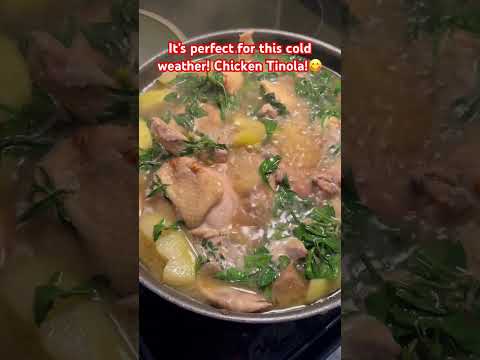 Chicken Tinola! 😋 #filipinofood #soup #chickenrecipes #foodlover