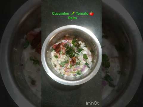 How to Make Quick &Easy Cucumber 🥒 Tomato 🍅 Raita in under 10 Minutes