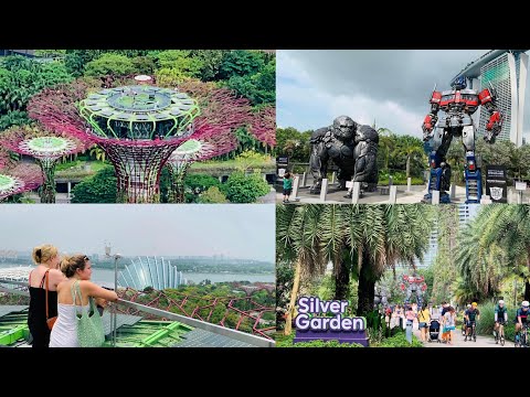 滨海花园的观景台与银色花园 Super tree observatory & Silver Garden