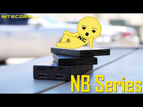 Nitecore NB Series Carbon Fiber Powerbanks - NB5000 (Discontinued), NB10000, NB20000