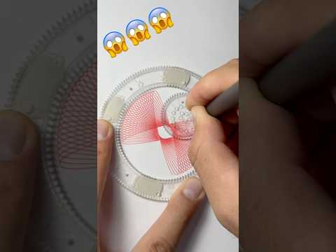 😍Creating Patterns: Spirograph Wonders #asmr #art #spirograph #spirographdrawing #spiroart #shorts