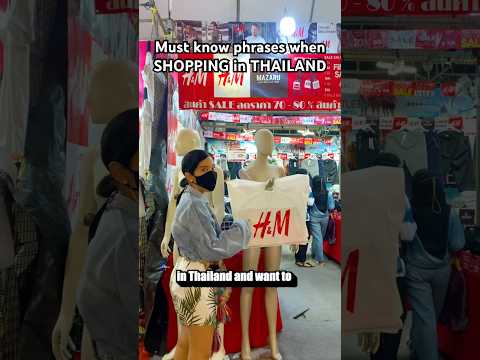 Shopping Thai words travelers should know! #thaiwords #travelthailand #thailandtravelguide