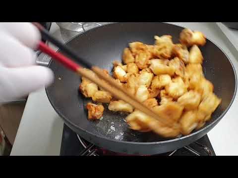 Korean style fried mushroom