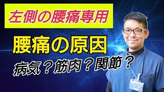 【左側の腰が痛い】原因は何かの病気？簡単な対処法もご紹介