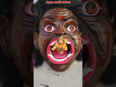 सुरसा असुर के मुंह में बजरंगबली मूर्ती बनाने सीखें || Bajrangbali idol making 2025 #Shorts