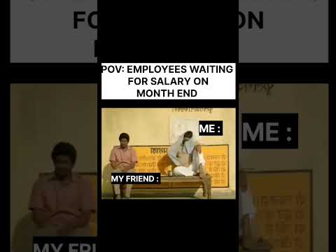 Employees waiting for salary on month end #shorts #short #job #memes #tcs