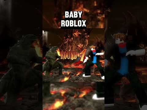 ROBLOX IS A BABY? #cercadevelho #godzilla #roblox #gaming #viralshort