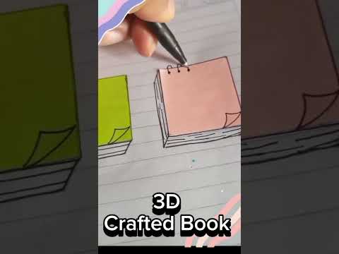 Crafted 3D Notebook/#Shorts