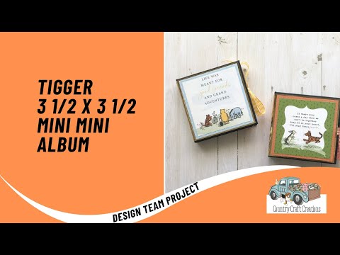 Tigger 3 1/2x3 1/2 Mini Mini Album a CCC DTP Share | Echo Park | Winnie the Pooh