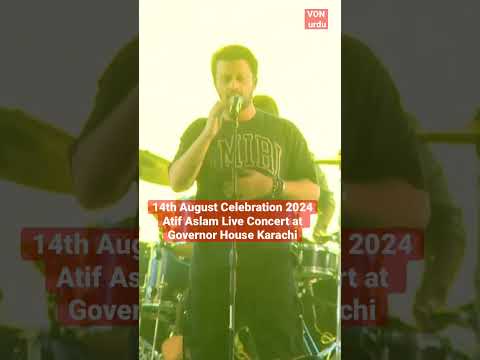 Atif Aslam live Concert with 14th august 2024 Celebration at Governor House Karachi. #atifaslam