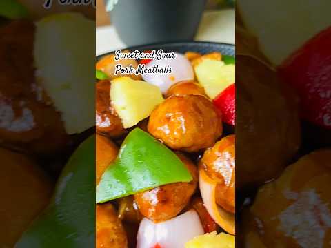 Sweet and Sour Pork Meatballs #sweetandsourmeatballsrecipe #sweetandsourrecipe #sweet&sour #food