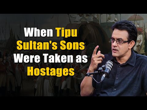 Why did the British take Tipu Sultan's sons as hostages?