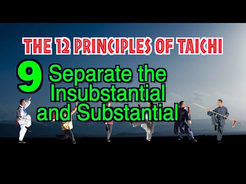 taichi chuan - 【THE 12 PRINCIPLES of Taichi】 9. Separate the Insubstantial and Substantial