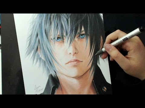 DRAWING CHALLENGE | Noctis Lucis Caelum | Final Fantasy XV