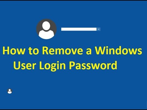 How to Remove a Windows 10 User Login Password!!