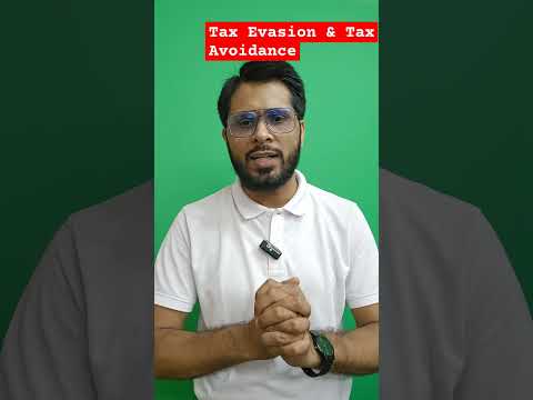 Tax Evasion & Tax Avoidance #incometax #directtax #caintertax #cmaintertax #kunjaygaurav