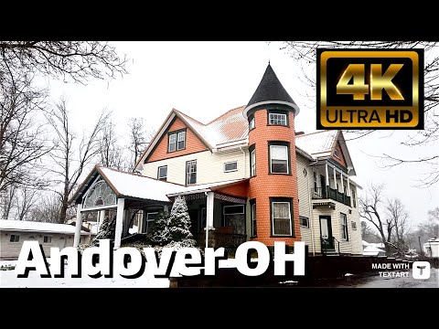 【4K】Andover Ohio - Day walk - March 2024