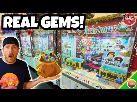 We Won REAL GEMS from a Japanese Crane Game!!!