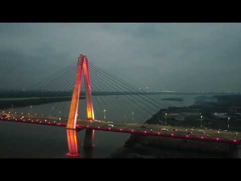 Awesome Hanoi! View from the sky by night 2021