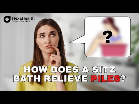 How to use a Sitz Bath for relief from piles || HexaHealth Expert Dr. Sonal Kumar Jha