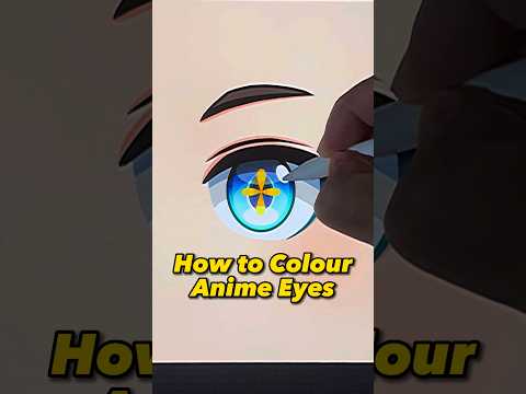 How to Colour Anime Eyes #digitalart #drawing #procreate