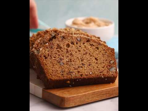 Sweet Potato Quick Bread Recipe. Great with cinnamon butter! #recipe #sweetpotato  #quickbread