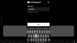 DeFi Explained code blum airdrop DeFi Explained #defiexplained #blum #blumcode  #blumairdropdate