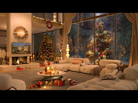 Holiday Jazz Harmony 2025 🎄 | Cozy Living Room Glow with Relaxing Christmas Tunes