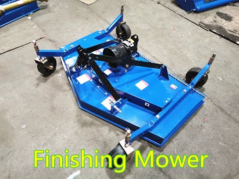 agriculture machinery tractor three point finish mower with pto shaft driven three blade