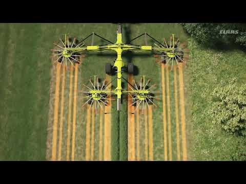 CLAAS LINER Four Rotor Rakes | Contouring Ability