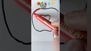 Satisfying Creative Painting Ideas🍎🍏🍇💧💛#shorts #satisfying #creativeart #painting#shorts #satisfying