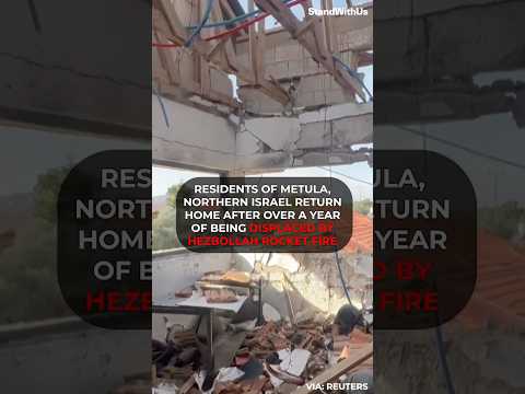 Residents return to destroyed homes in Metula #Israel #hezbollah