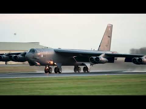 Two B-52s Take Off in Support of APEX JET Exercise