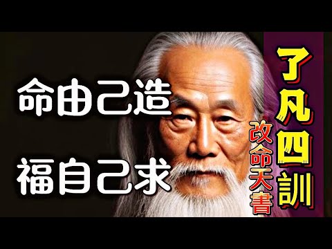 【了凡四訓】親身經歷講述心想事成的秘訣|颠覆你的认知|改變命運「東方第一勵志奇書」