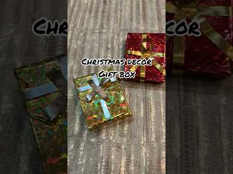 Christmas Decor Gift Box #Easy # Simple #diy #handmade #happiness #giftideas #gift#viralvideo